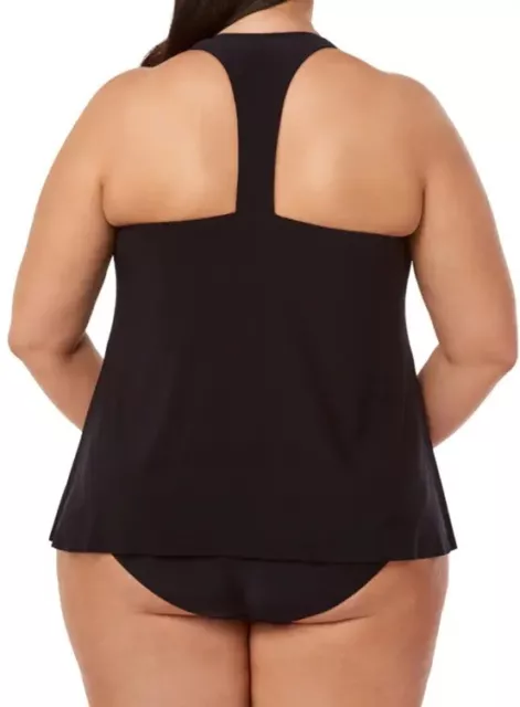 Magicsuit BLACK Plus Size Taylor Tankini Swim Top, US 16W 2