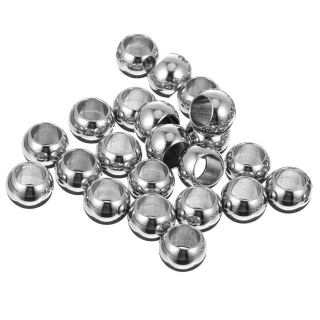 100 Pcs Hole Loose Beads Through Hole Beads Keychain Necklace Accessories 8