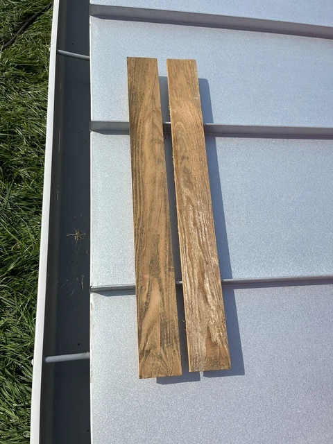 Reclaimed Wood From 1860 Barn, Two 31” Oak Planks For DIY Projects & Crafts