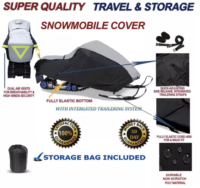 HEAVY-DUTY Snowmobile Cover Yamaha Venture Lite 2007 2008 2009 2010 2011 2012