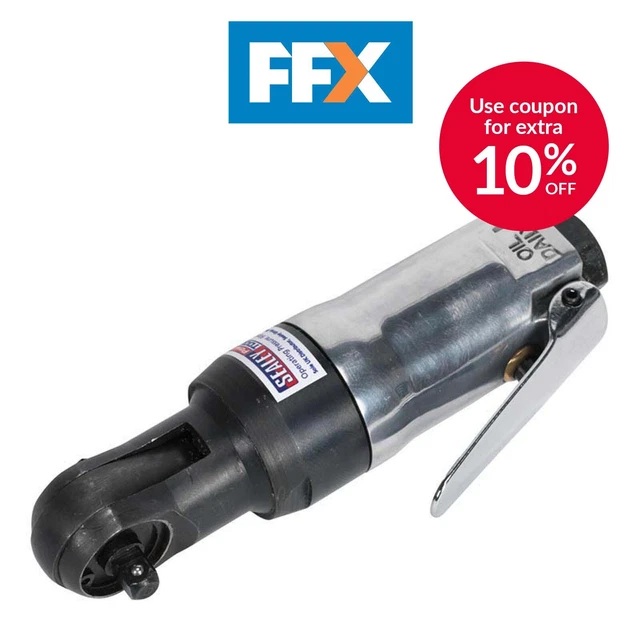 Sealey SA231 Air Ratchet Wrench 3/8"Sq Drive Super Stubby
