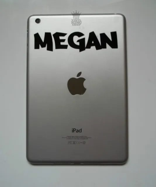 iPad Mini Personalised Custom Name Sticker Vinyl Decal Moon Kids tablet childs