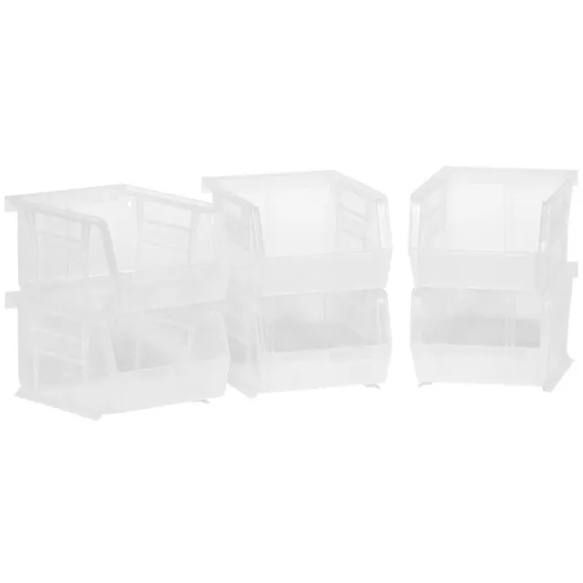 Akro-Mils 08212 Clear Plastic Storage Stacking AkroBins for Crafts (12 pk), New