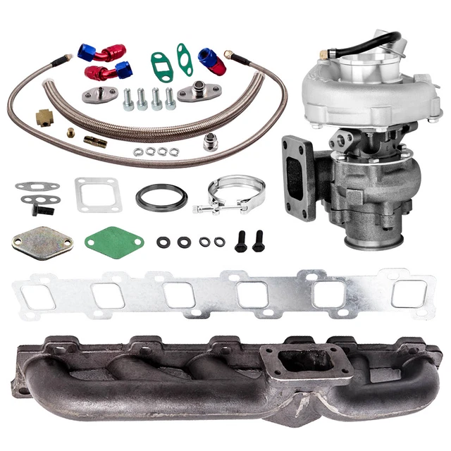 Turbocompressore + collettore scarico + tubo olio per Nissan Safari Patrol 4.2L T3/T4 T70