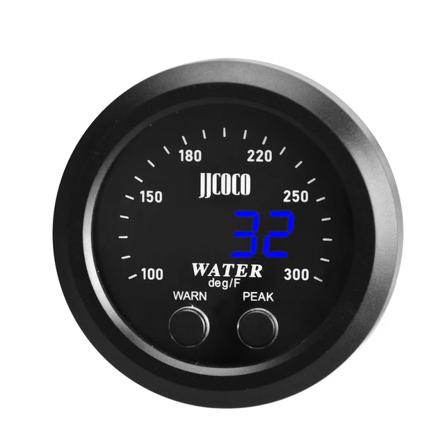 52MM WATER TEMP Gauge with 1/8 NPT Sensor Temperature Meter 100300℉ W