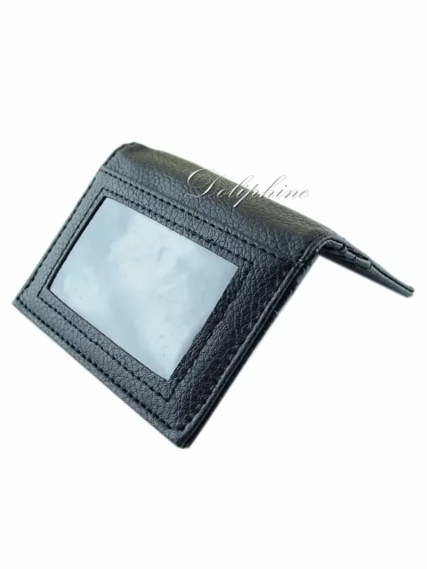 PU Leather Slim Wallet ID Photo holder with 6 card slots