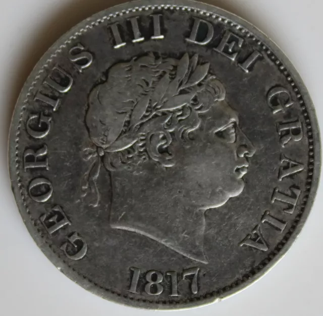 1817 George the 3rd 1/2 Crown Coin (fdr-27)