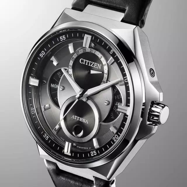 CITIZEN ATTESA BU0060-09H Eco-Drive Triple Calendar Moon Phase Titanium Watch