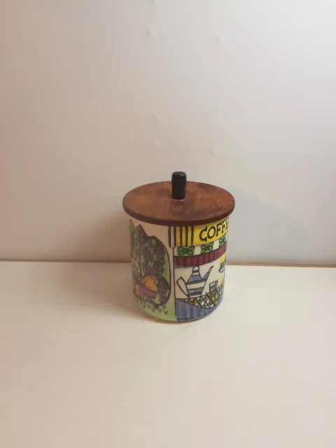 Jie Gantofta Vintage Retro Mid Century Swedish Ceramic Anita Nylund Coffee Jar