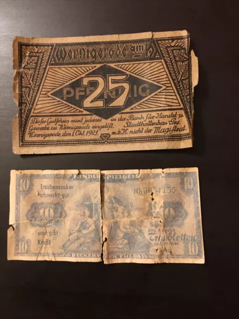 Notgeld 25 Pfennig Wernigerode Harz Sachsen Anhalt  1921