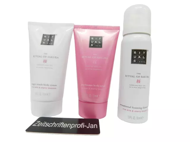 Rituals the Ritual of Sakura Geschenkset Body Srub/Cream+Showergel 3tlg=190ml