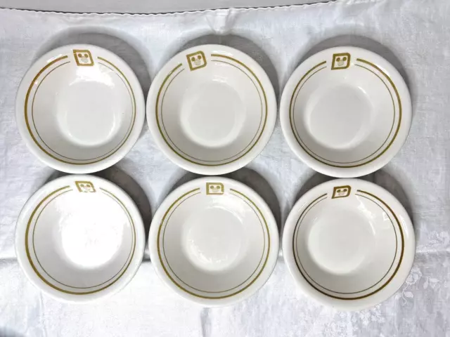 6 RARE Disney World Buffalo Restaurant Ware Fruit/Dessert/Sauce Bowls 4 3/4”