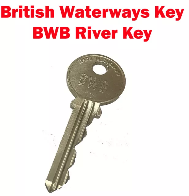 British Waterways Key - BWB River Key - CRT Key - Canal Key - Cut by Locksmiths