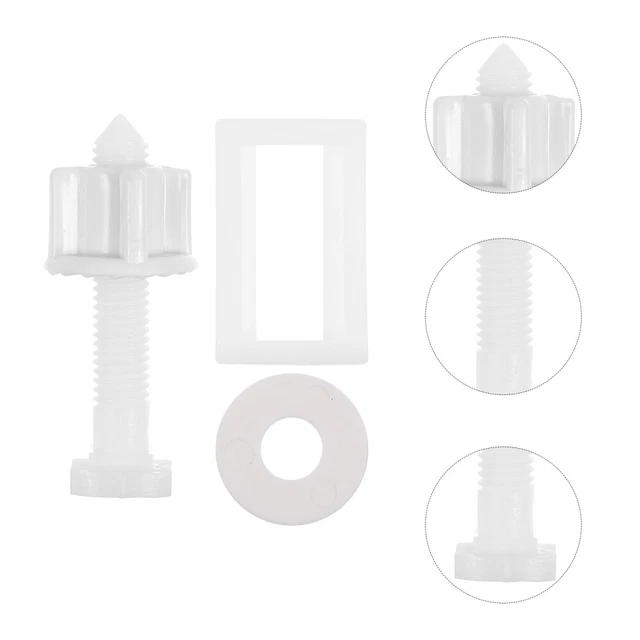 BQLZR Lot De 5 Boulons De Charnière Universels Pour Lunette De Toilette