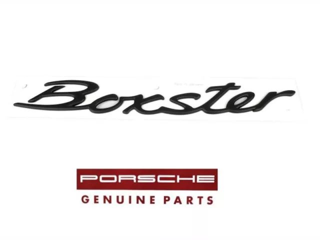 Porsche 986 Boxster Emblem Script Logo Rally Black 97-04) 9865592370070C GENUINE