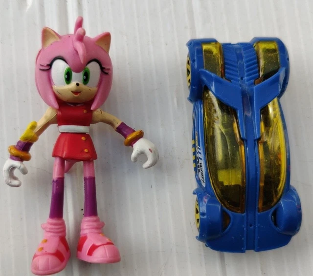TOMY SONIC BOOM "Amy Rose" Sonic The Hedgehog Mini 3" Poseable Figure ...