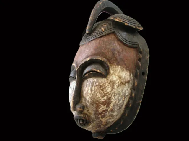 Masque africain ancien Baoulé Côte d'ivoire - Livraison internationale possible