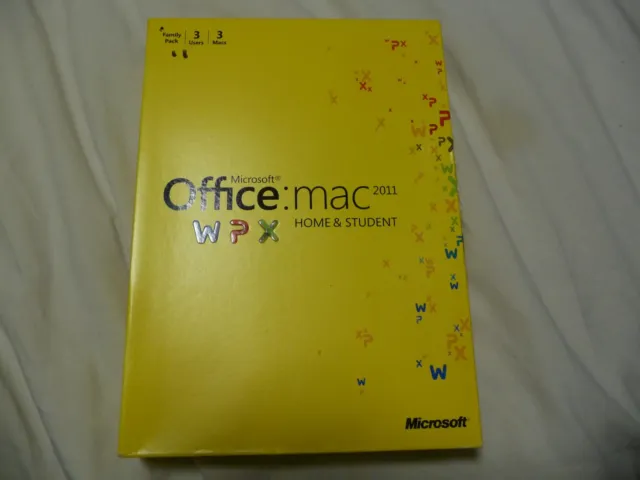 Microsoft Office for Mac Home and Student 2011 (3 Computer) - As Is