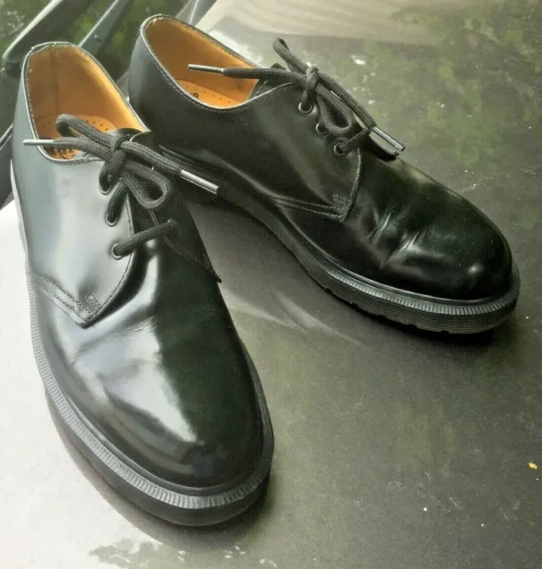 Dr Martens 1461 scarpe in pelle nera UK 6 EU 39 Made in England