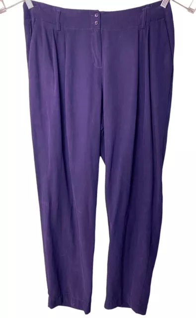PENDLETON VINTAGE WOMEN’S Size 12 Petite Violet Purple 100% Silk ...