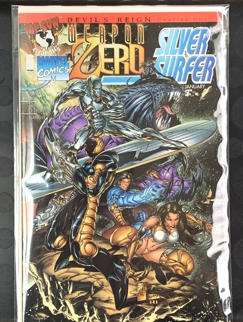 Top Cow Marvel Comic Book Weapon Zero Silver Surfer  Vol 1 No 1 January 1996 5