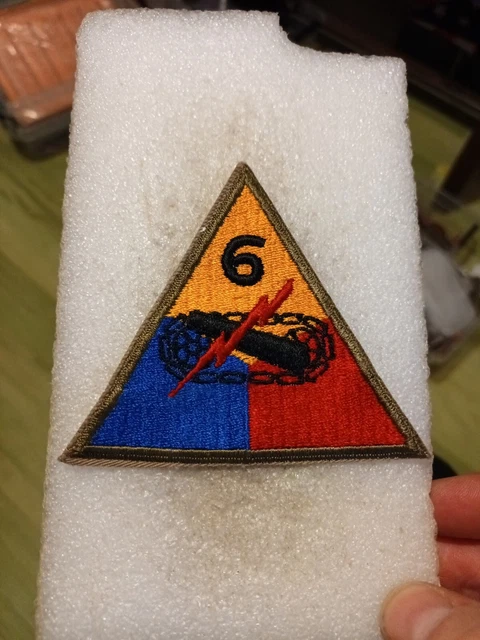 ORIGINAL US 6TH ARMORED DIVISION ww2 US Army Patch £12.70 - PicClick UK