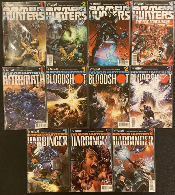 Armor Hunters  #1-4 Bloodshot Harbinger Aftermath Valiant Comic Book Full Series