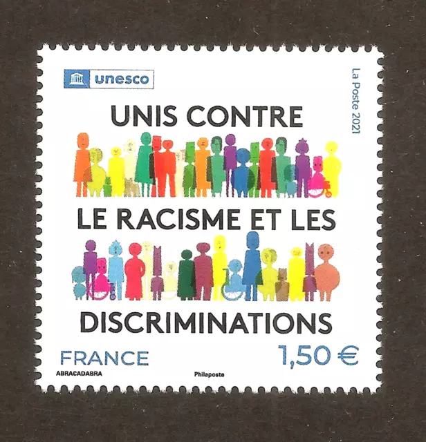 FRANCE 2021 Timbre de Service N° 180 UNESCO Lutte contre le racisme  NEUF** LUXE