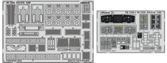 Eduard 491229 1:48 Hobby Boss CH-47A Aircraft Photo Etched Set