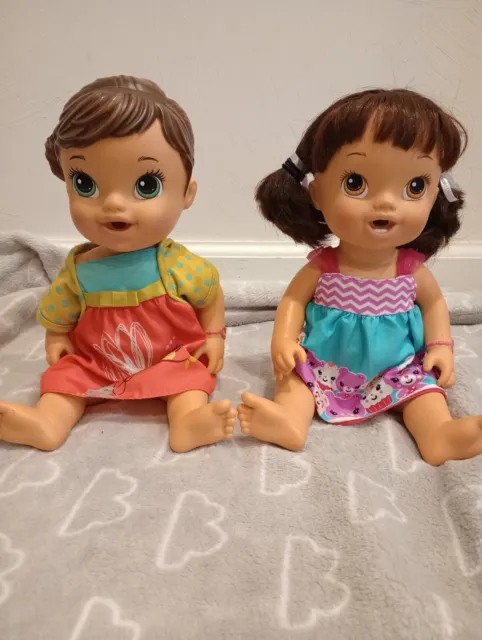 Baby Alive RETIRED doll LOT of two. Good condition.