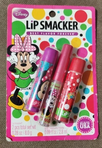 LIP SMACKER 3pc Balm & Glitter Gloss Minnie Mouse Collection Set