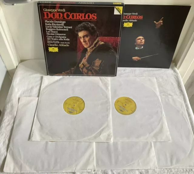 Verdi ""Don Carlos"" Domingo, Abbado 5xLP Box Deutsche Grammophon (415 316 1)