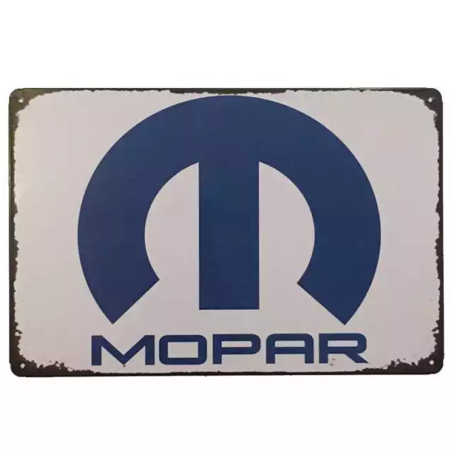 Mopar Tin Sign Car Shed Garage Bar Man Cave Wall Plaque 30cmx20cm - New