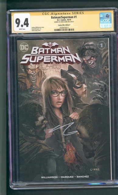 Batman Superman #1 2019 John Giang Elite Variant CGC SS 9.4