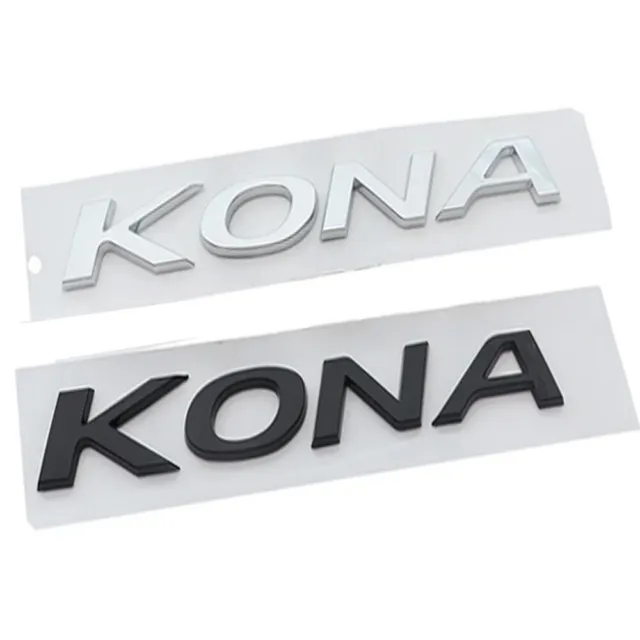 Für KONA Schriftzug Embleme Aufkleber Logo Flache Badge Auto NEW
