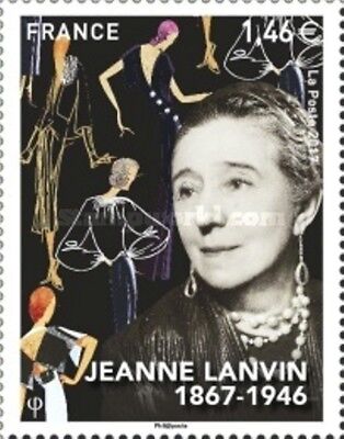 Paire timbres France 2017 YT 5170 Jeanne Lanvin 