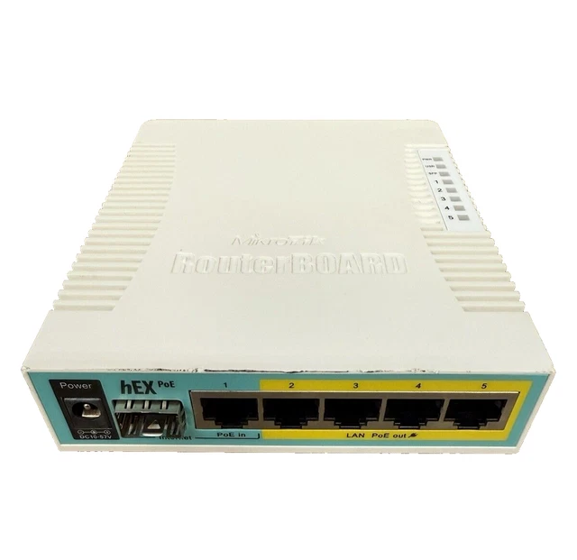 USED MIKROTIK ROUTERBOARD hEX RB960PGS 128MB Router Gigabit 5 Ports PoE ...
