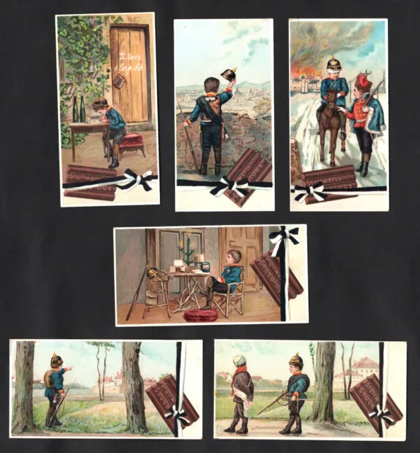 Franco Prussian War 1870/71 Boy Soldier Part 3 Stollwerck 1898 Ser 78 Card Set
