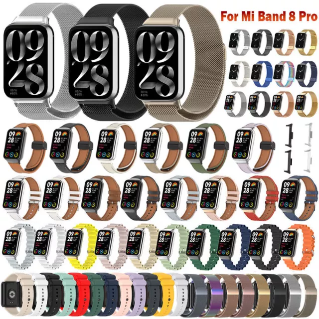 For Xiaomi Mi Band 8 Pro Smart Watch Metal/Silicone/Leather Band Strap Bracelet