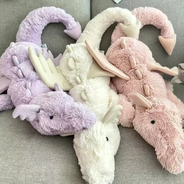 Jellycat Snow Dragon 50cm, Hobbies & Toys, Toys & Games on