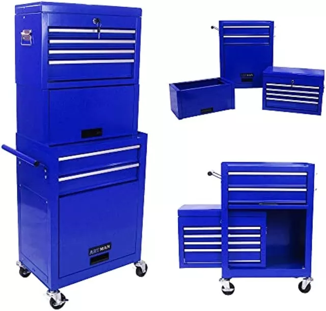 4/5/6 Drawers Tool Cabinet Rolling Tool Chest Garage Tool Cart Storage Cabinet