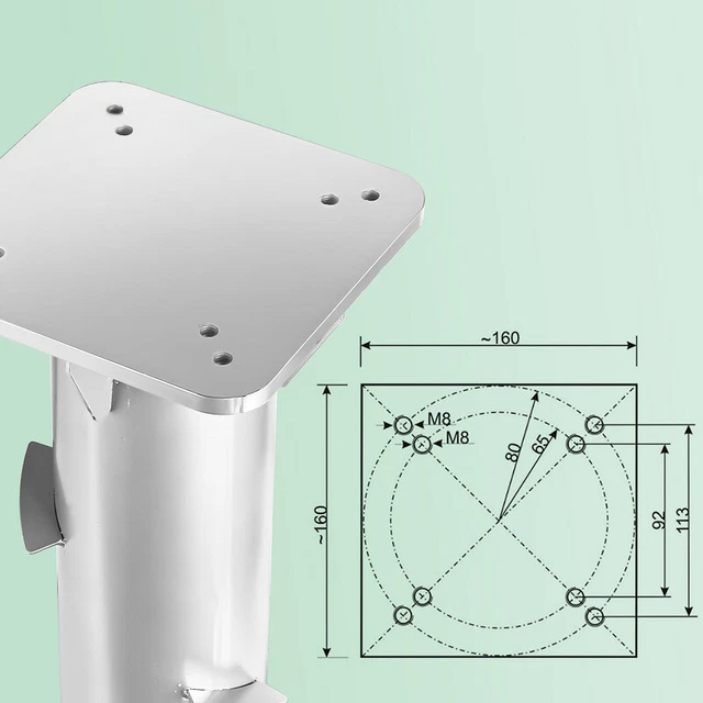 Supporto Per Ombrellone Da Balcone Sekey - Universale Per Ringhiere Tonde E Quadrate
