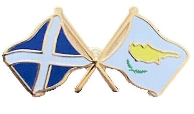 Courtois Écosse & Thaïlande Drapeaux Amitié Courtoisie Badge Épinglette en Émail T951 