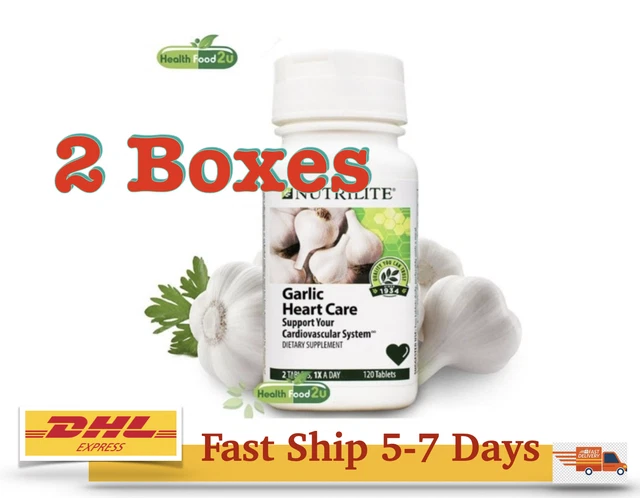 2X Amway Nutrilite Cuidado del Ajo Apoyo Sistema Cardiovascular Corazón 150 tabletas