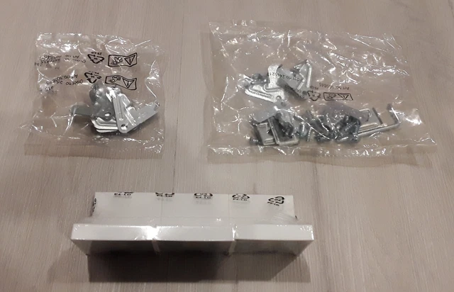 GENUINE OEM IKEA Besta Items: (3) Wall Mounting Plates, Shelf Support Brackets