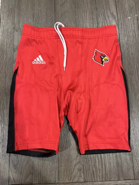 Mens Jock Adidas 7v7 Quarterback Football Pants QB Spandex Shorts Red XL