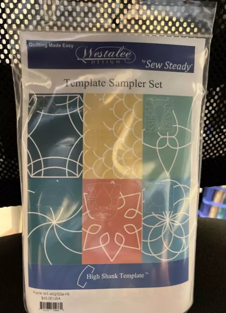 Westalee Design  Set High Shank Template Sample set Part# WT-WQTSS6-HS