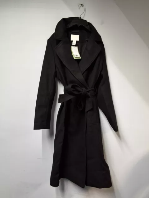 H&M Women's Black Trench Coat Size Small