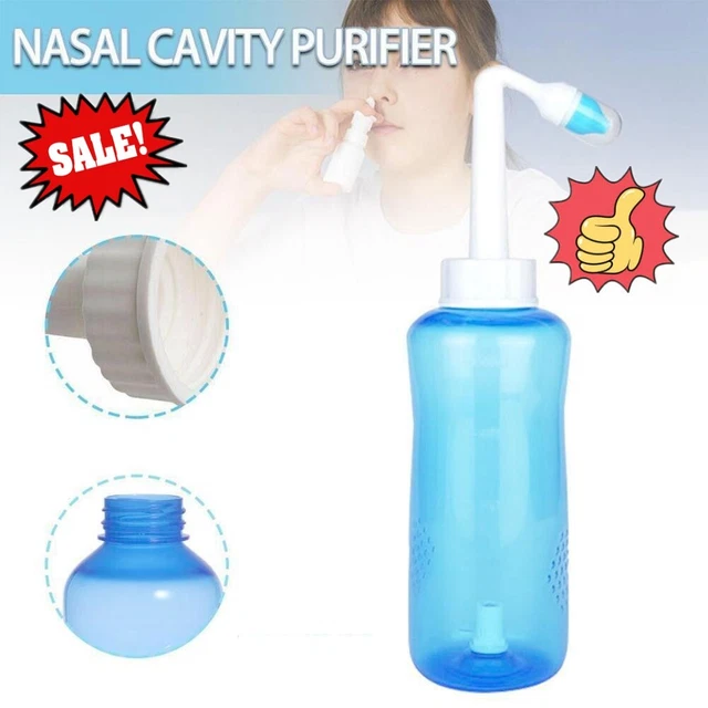 500 ml lavavajillas nasal limpiador nasal botella irrigador sinusal niño/adulto