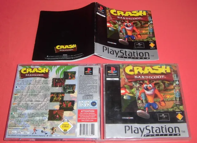 Playstation PS1 Boîte + Notice Crash Bandicoot SANS JEU [PAL Fr] PSOne *JRF